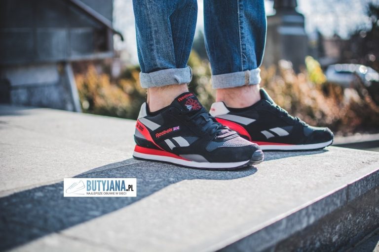 Buty Reebok Gl 3000 V67648 “Black Gravel Motor Red”