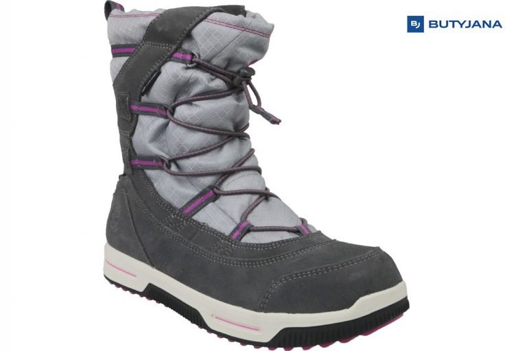 Damskie buty trekkingowe – śniegowce Timberland Ek Chilberg Premium, wysokie za kostkę.