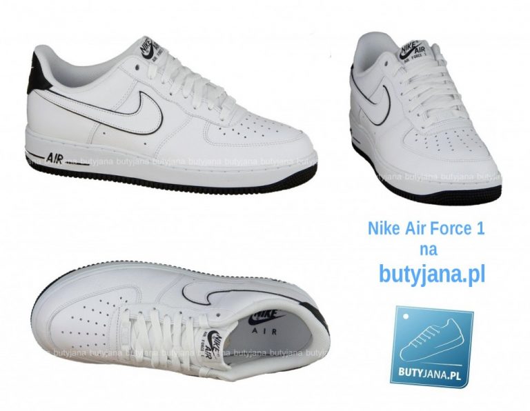 Buty Nike Air Force 1 w wersji biało czarnej low – w dobrej cenie w naszym sklepie online