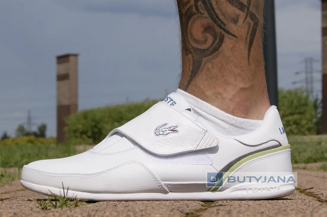 Męskie buty sportowe Lacoste „White Light Green” – Blog Butyjana.pl