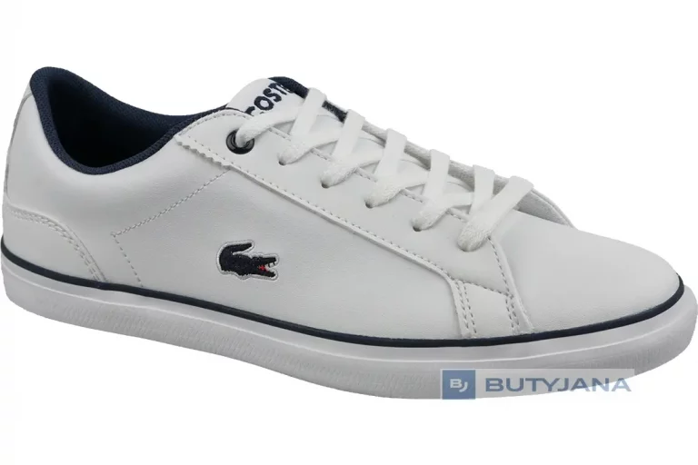 Męskie trampki – tenisówki Lacoste Lerond BL 2 w kolorze białym.