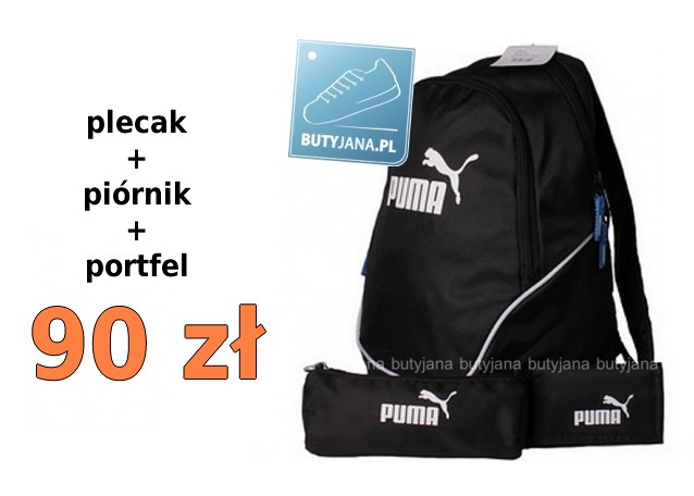 Plecak PUMA z piórnikiem i portfelem – idealny szkolny zestaw