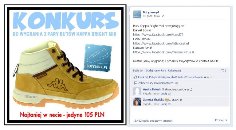 Buty Kappa Bright Mid – rostrzygnięcie konkursu !!!