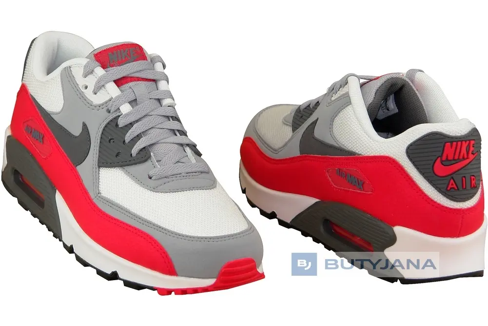 Buty sportowe Nike Air Max 90 Essential 537384-039 "Wolf Grey Challenge Red White"