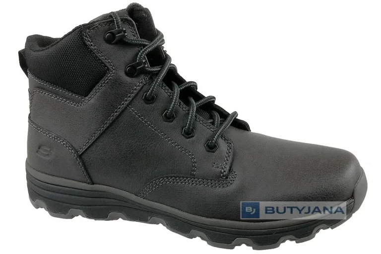 Męskie buty trekkingowe za kostkę Skechers Format 65156-BLK