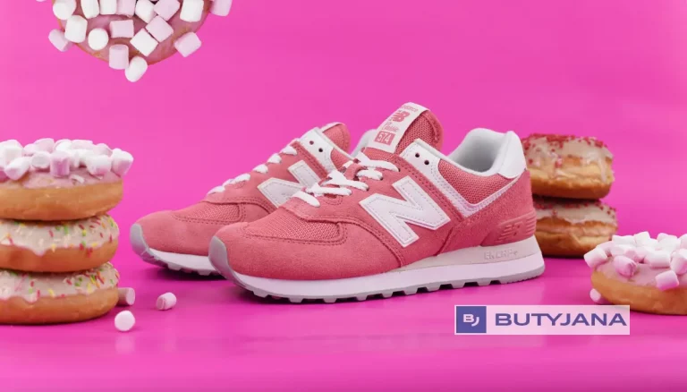 Damskie buty sneakers New Balance WL574FP2 – różowy zawrót głowy