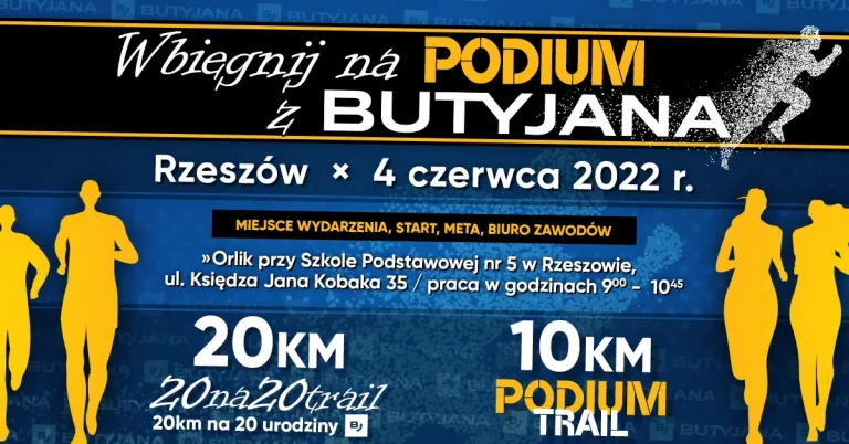 Bieg z okazji 20-lecia marki Butyjana – Wbiegnij na Podium z Butyjana