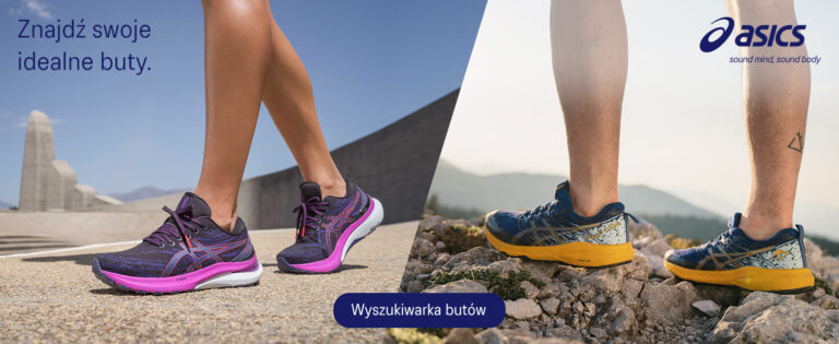 Podział butów do biegania na twardej nawierzchni marki Asics na sezon 2023