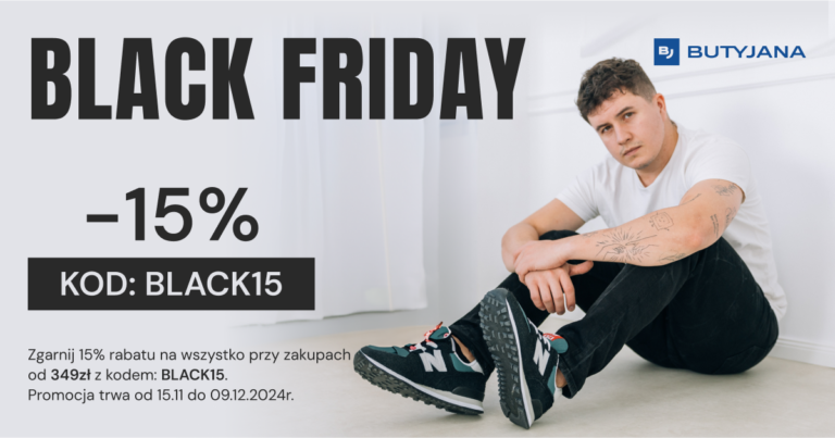 Promocja Black Friday na markowe buty i odzież