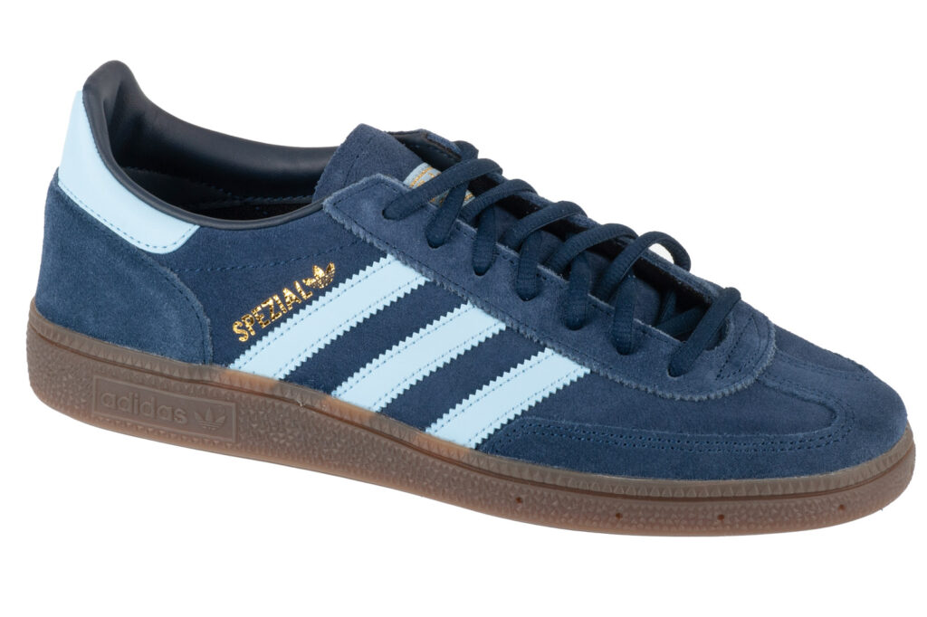 Adidas Spezial granatowe, brązowa podeszwa