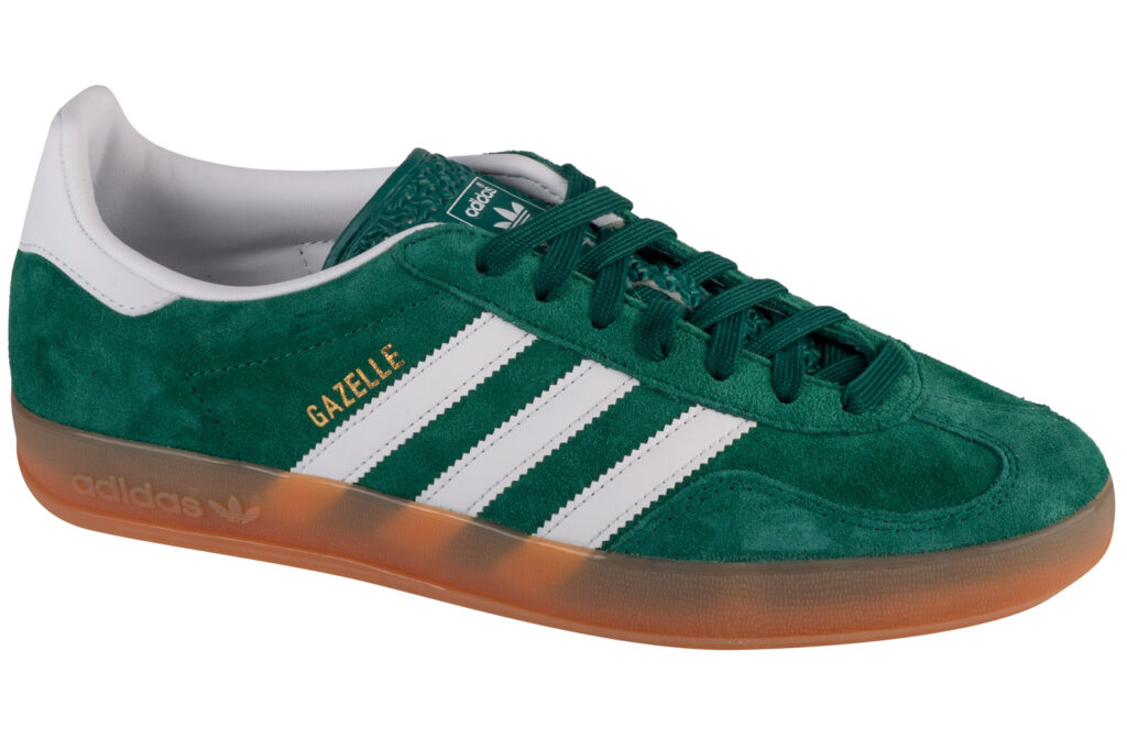 Adidas Gazelle - butelkowa zieleń, zielone, przeźroczysta podeszwa