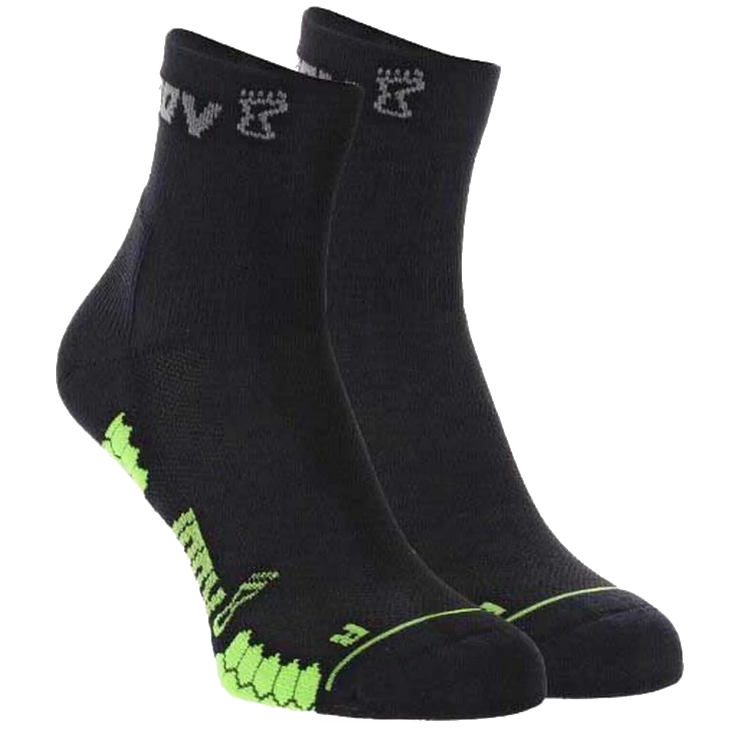 Inov-8 Trailfly Mid Sock 001001-BKGN-01, Unisex, Czarne, skarpetki, poliamid, rozmiar: 40-43