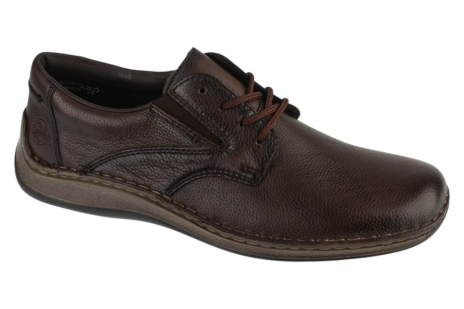 Rieker Shoes 05211-25, Męskie, Brązowe, półbuty, skóra licowa, rozmiar: 45