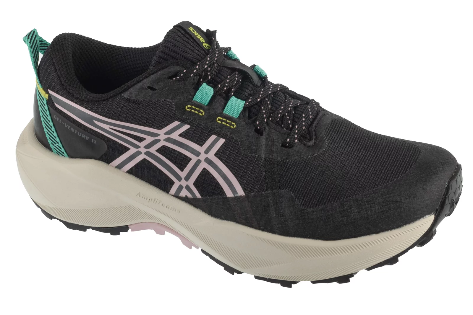 ASICS Gel-Venture 11 1012B933-002, Damskie, Czarne, buty do biegania, przewiewna siateczka, rozmiar: 37,5