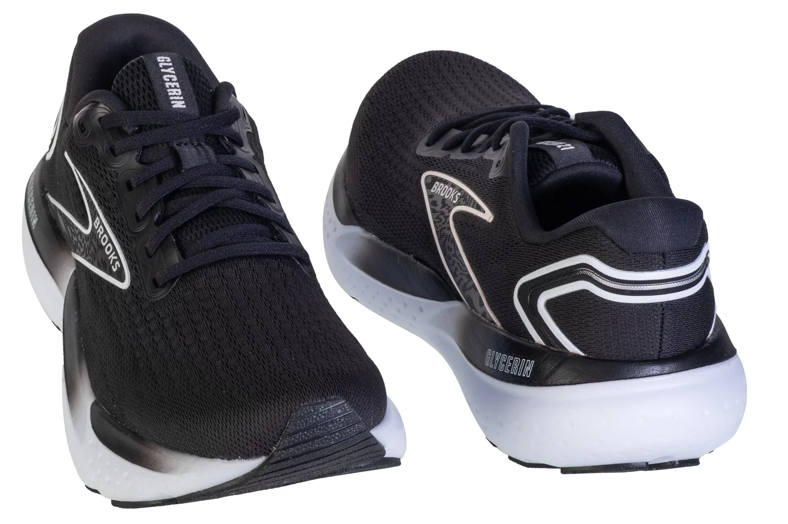 Brooks Glycerin‎ 21 Mens Running Shoes Black White 1104191D090 Size 7 Medium D Brooks Men main image 3