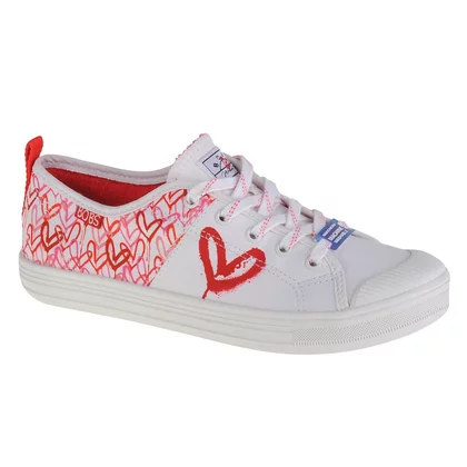Skechers Bobs B Cool-All Corazon 113952-WRPK damskie buty sneakers, Białe 001