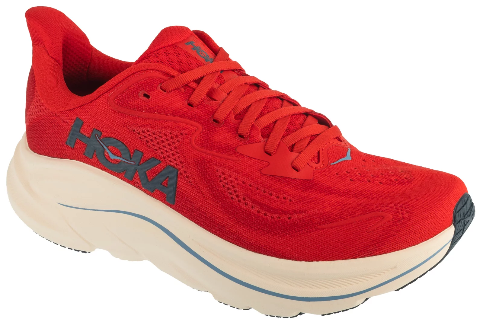 Hoka M Clifton 10 1162030-VLLN, Męskie, Czerwone, buty do biegania, tkanina, rozmiar: 43 1/3