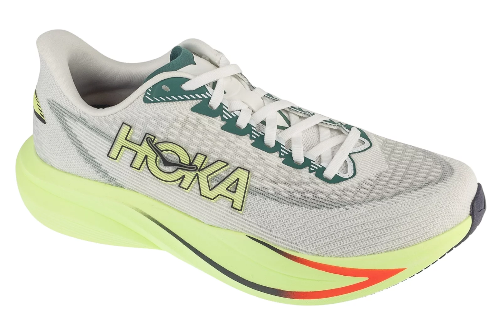 Hoka M Mach 7 1171904-FYZ, Męskie, Białe, buty do biegania, tkanina, rozmiar: 43 1/3