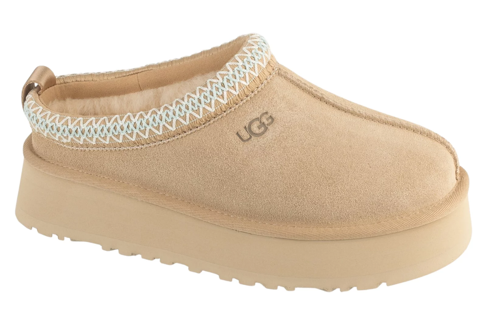 UGG Tazz II 1174471-SAN, Damskie, Beżowe, kapcie, skóra zamszowa, rozmiar: 39