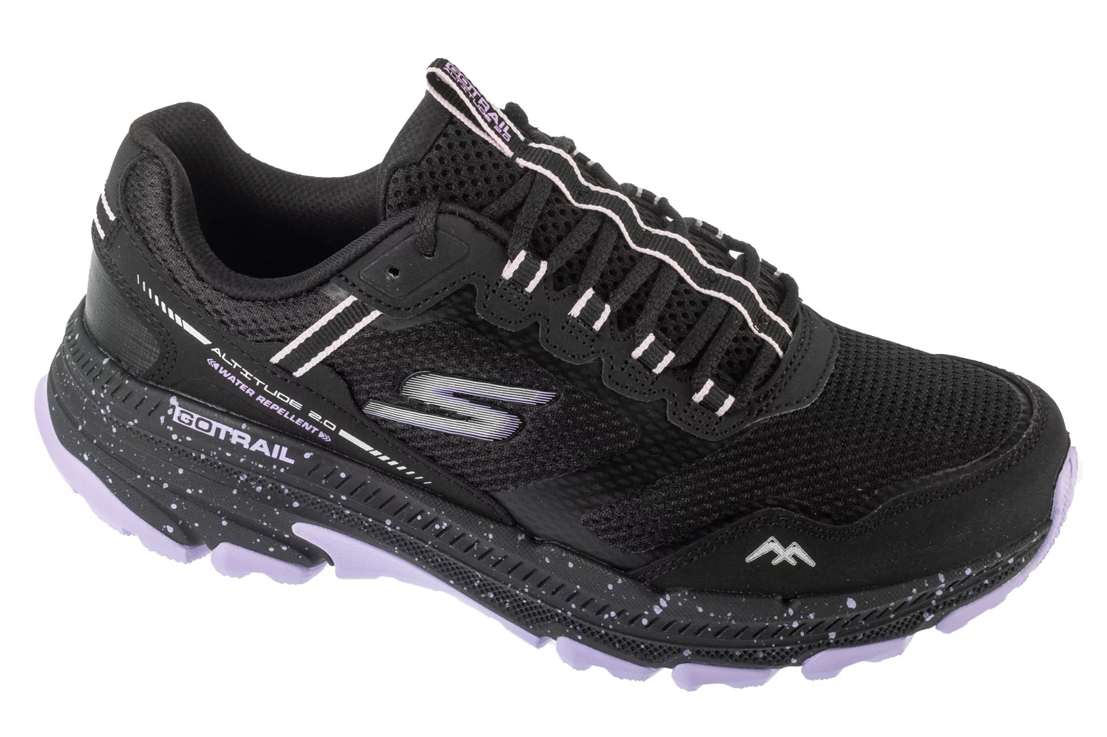 Skechers Go Run Trail Altitude 2.0 - Ravine 129525-BKLV, Damskie, Czarne, buty do biegania, skóra naturalna, rozmiar: 38