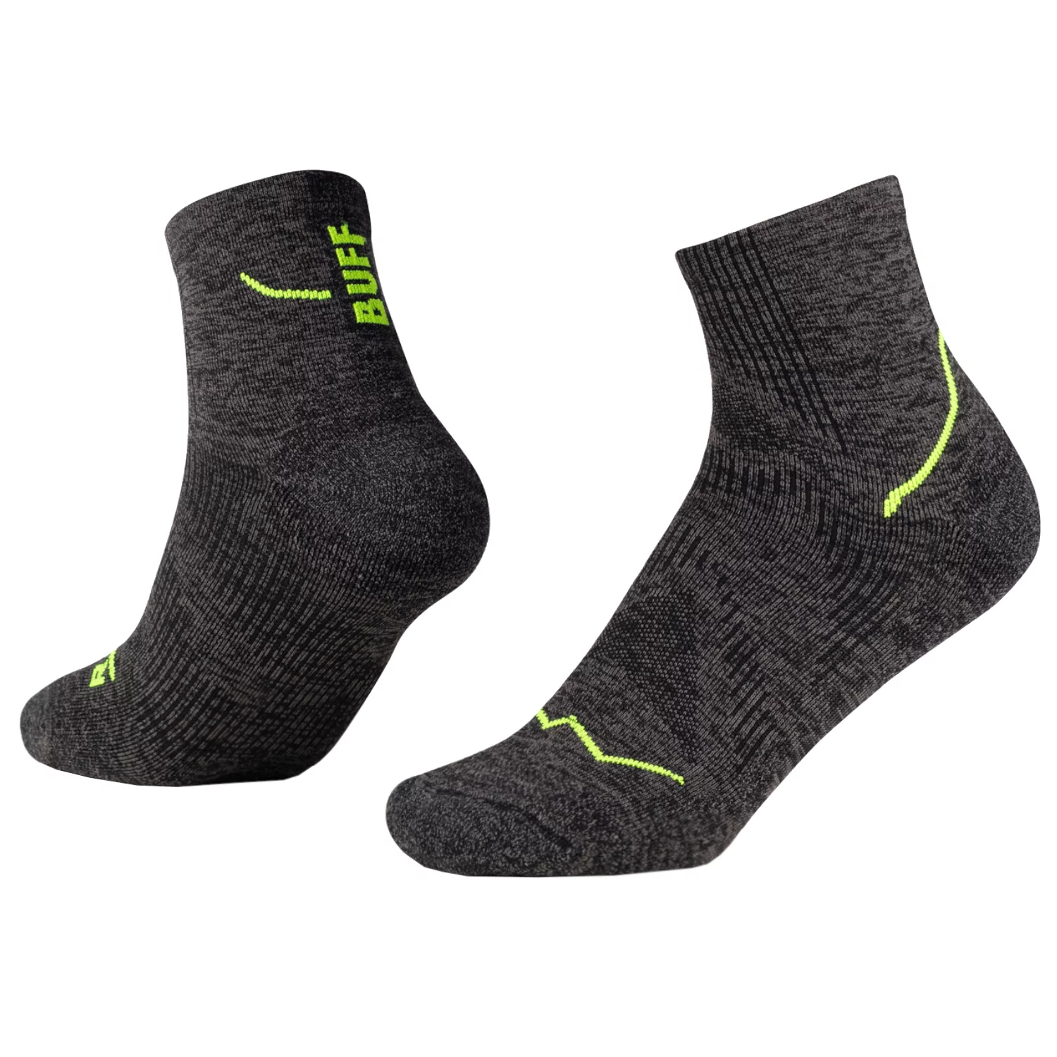 BUFF DryFlx Quarter Socks 137790999, Unisex, Czarne, skarpetki, poliamid, rozmiar: 39-41
