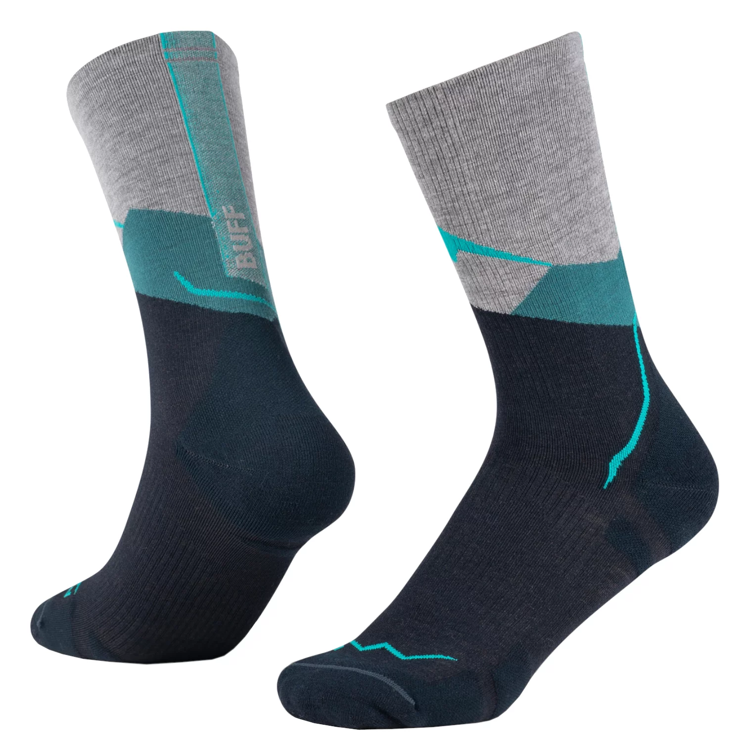 BUFF Merino Lightweight Crew Socks 137795706, Unisex, Czarne, skarpetki, poliamid, rozmiar: 42-44