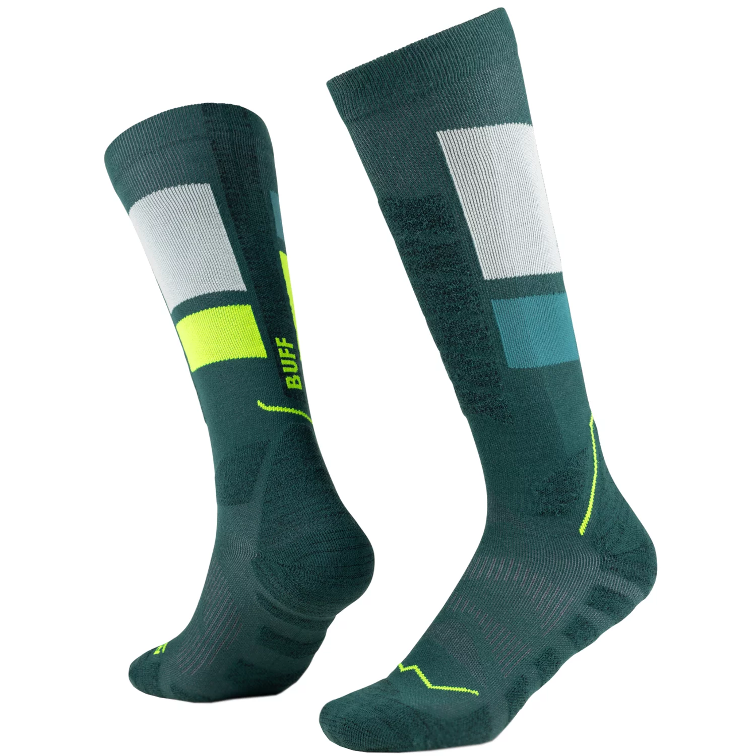 BUFF Thermonet Over The Calf Socks 138868706, Unisex, Zielone, skarpetki, poliamid, rozmiar: 39-41
