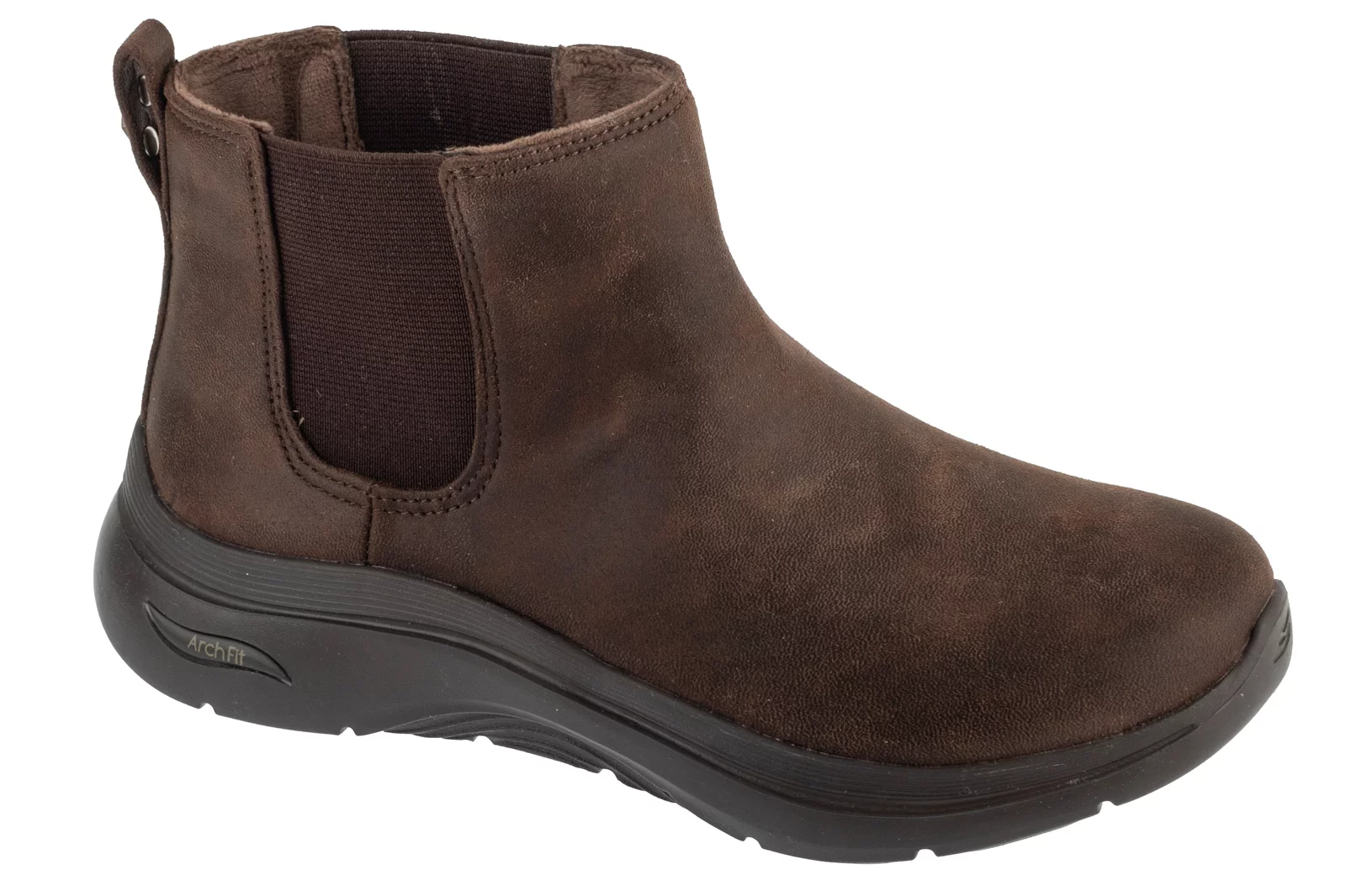 Skechers Go Walk Arch Fit 2.0 Boot - Classic Charm 144550-CHOC, Damskie, Brązowe, sztyblety, skóra syntetyczna, rozmiar: 36