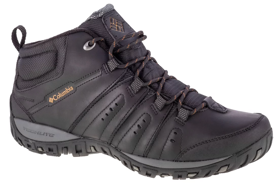 Columbia Woodburn II Chukka WP 1552991010, Męskie, Czarne, buty trekkingowe, nubuk, rozmiar: 40