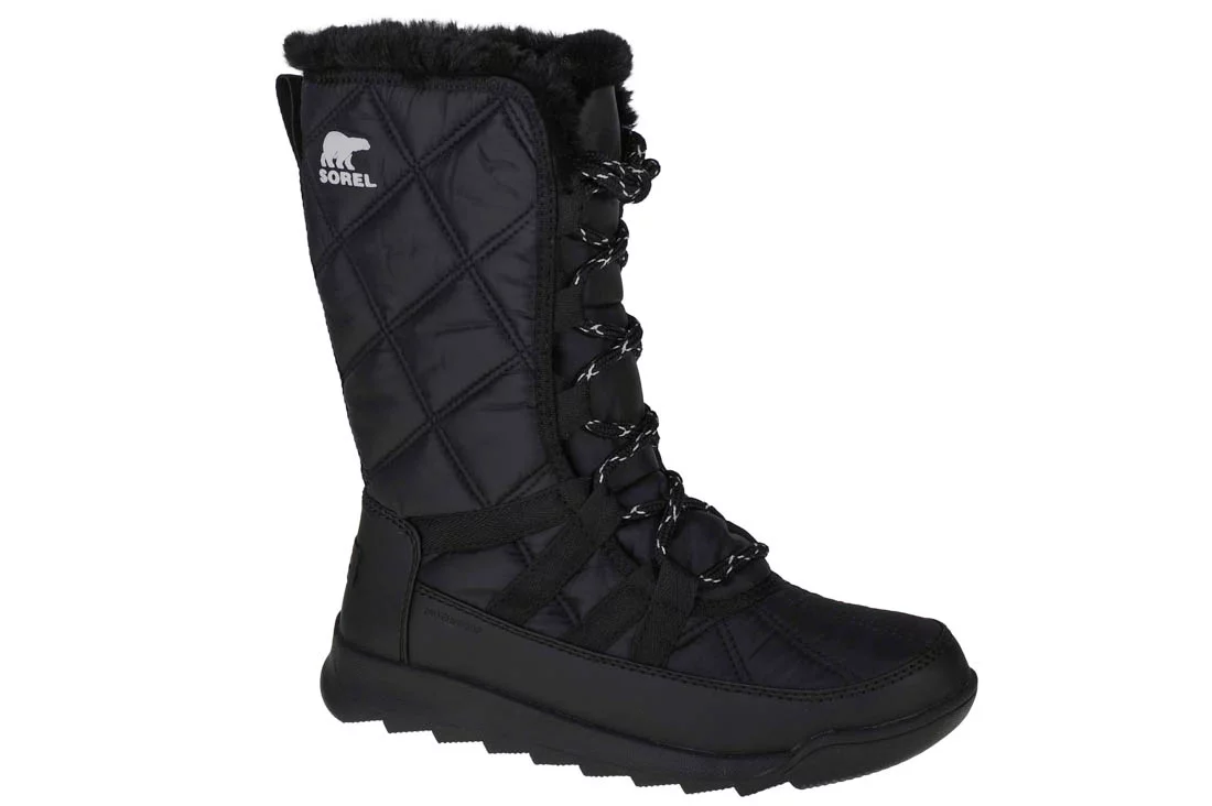 Sorel Whitney II Tall Lace WP 1916851010, Damskie, Czarne, śniegowce, nylon, rozmiar: 38