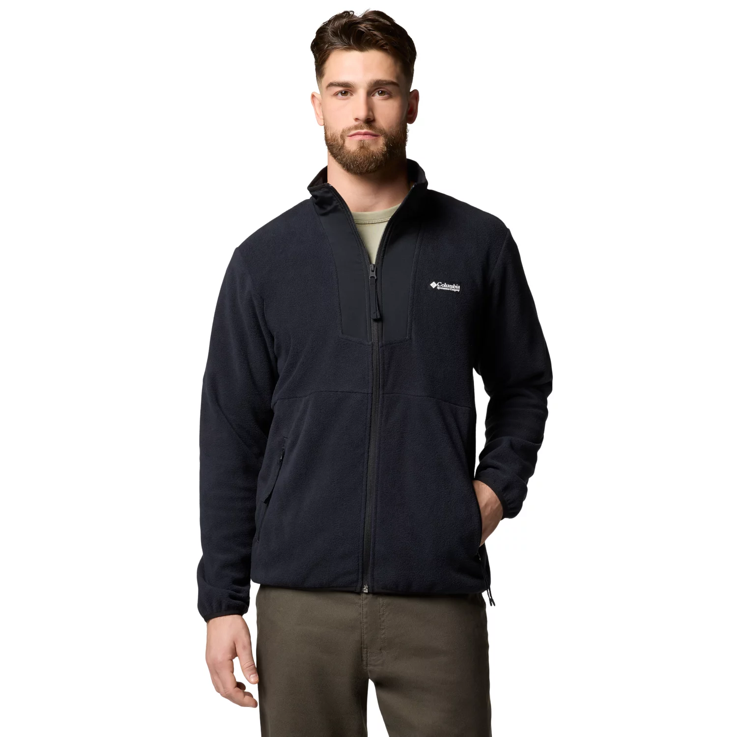 Columbia Sequoia Grove Full Zip Fleece 2095891011, Męskie, Czarne, polary, poliester, rozmiar: XL