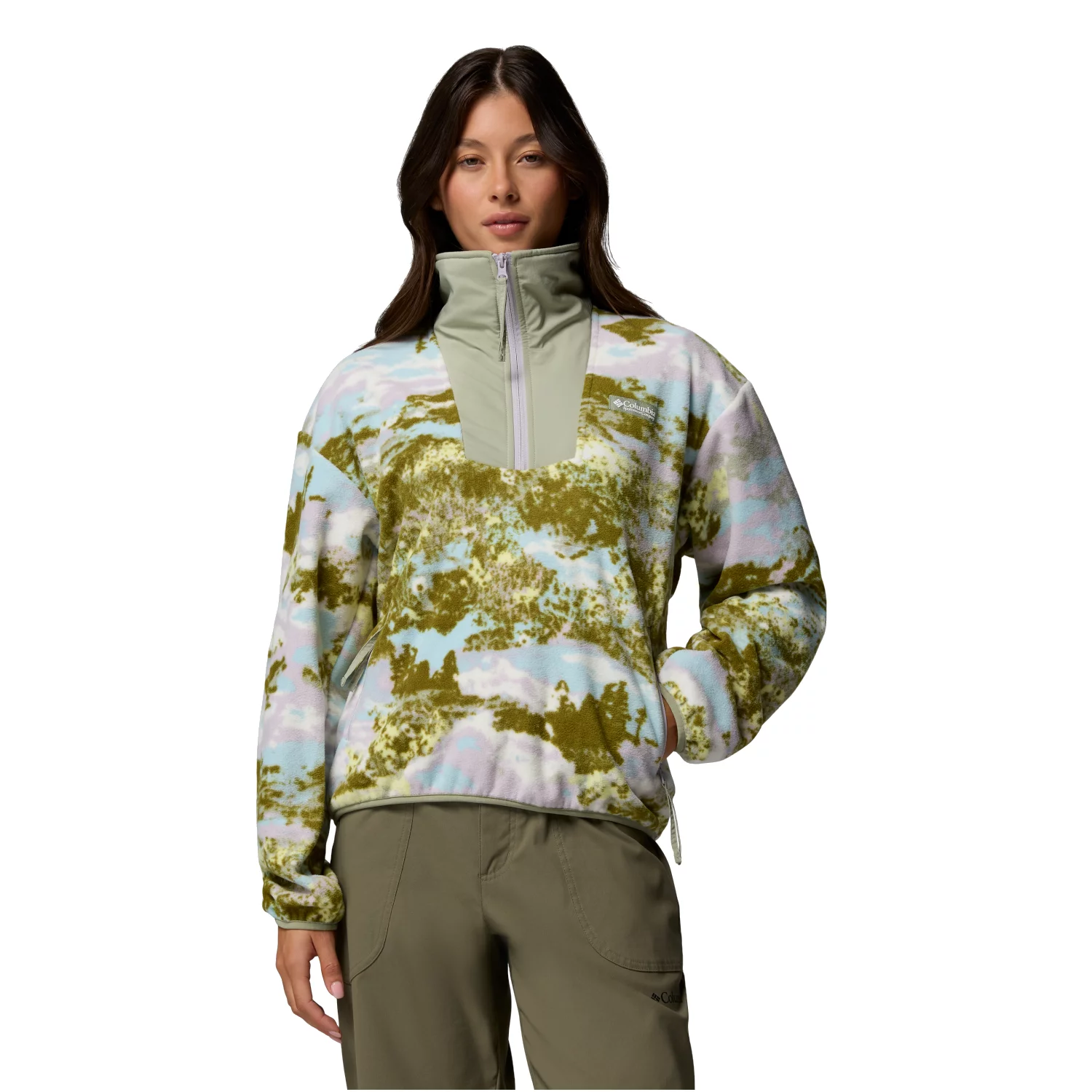 Columbia Sequoia Grove Printed Half Zip Fleece 2136204775, Damskie, Wielokolorowe, polary, poliester, rozmiar: S