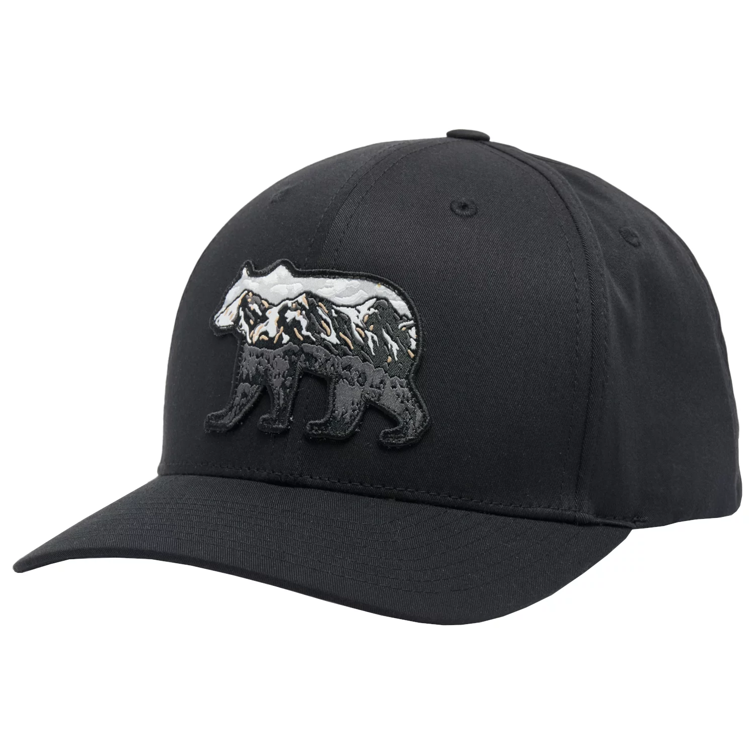 Columbia Lost Lager 3D Stretch Snapback 2159001011, Unisex, Czarne, czapki z daszkiem, poliester, rozmiar: One size