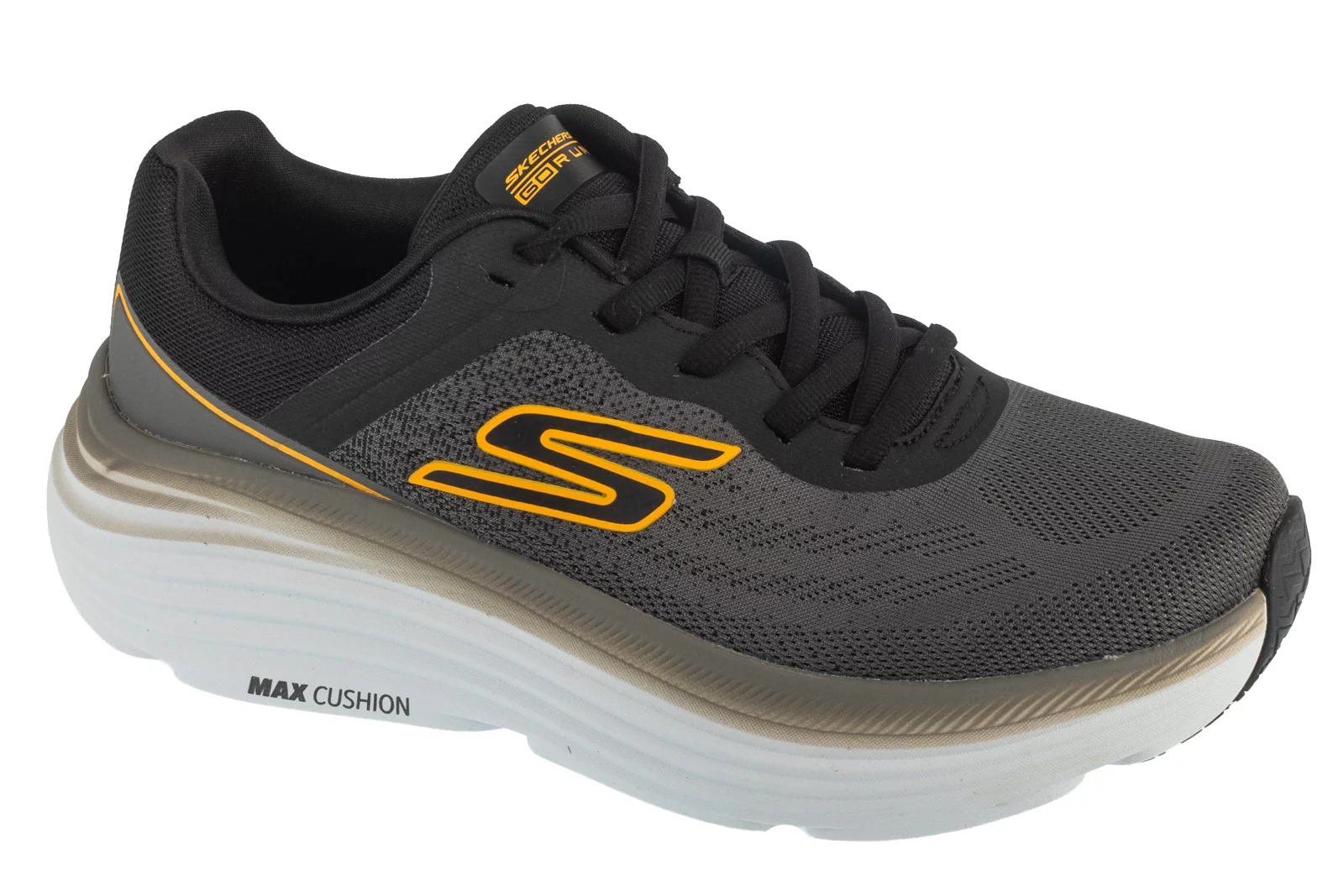 Skechers Max Cushioning Endeavor - Ardena 220609-CCBK, Męskie, Czarne, buty do biegania, tkanina, rozmiar: 42,5
