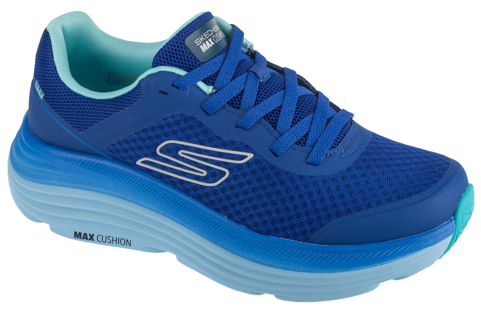Skechers Max Cushioning Endeavor 220613-BLU, Męskie, Niebieskie, buty do biegania, tkanina, rozmiar: 48