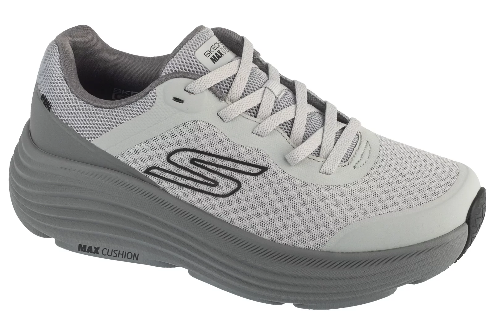 Skechers Max Cushioning Endeavor 220613-GRY, Męskie, Szare, buty do biegania, tkanina, rozmiar: 45