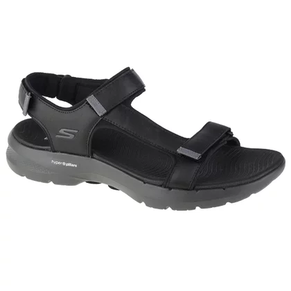 Skechers Go Walk 6 Sandal 229126-BKGY męskie sandały, Czarne 001