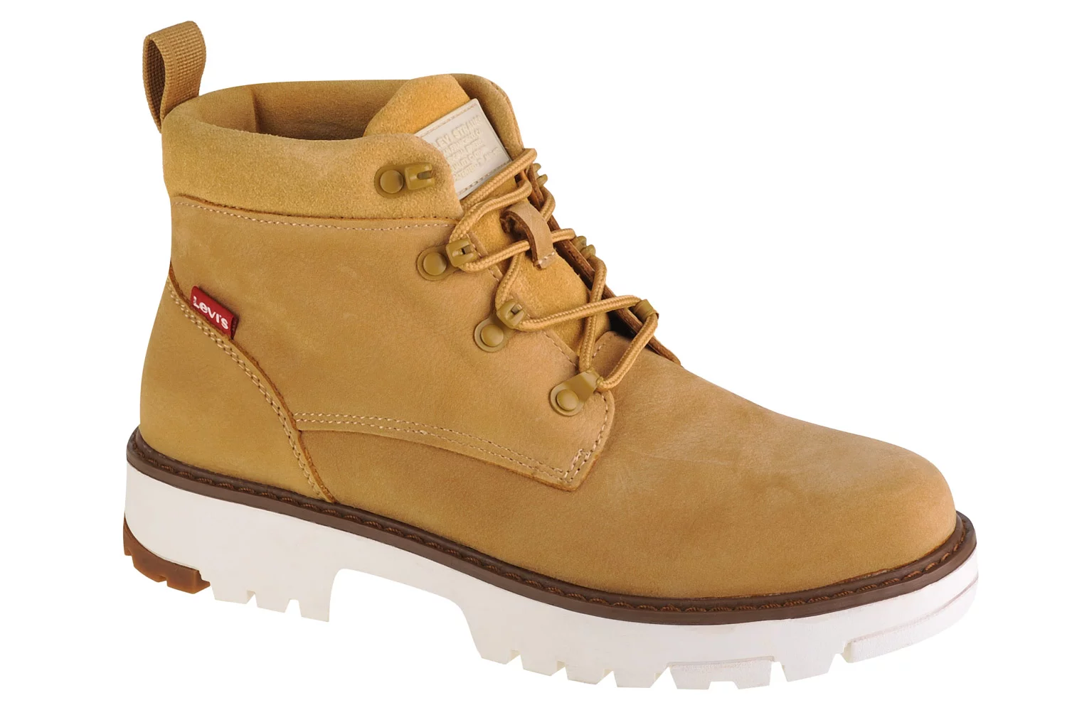 Levi's Solvi Ankle 233618-932-74, Damskie, Żółte, trapery, nubuk, rozmiar: 41