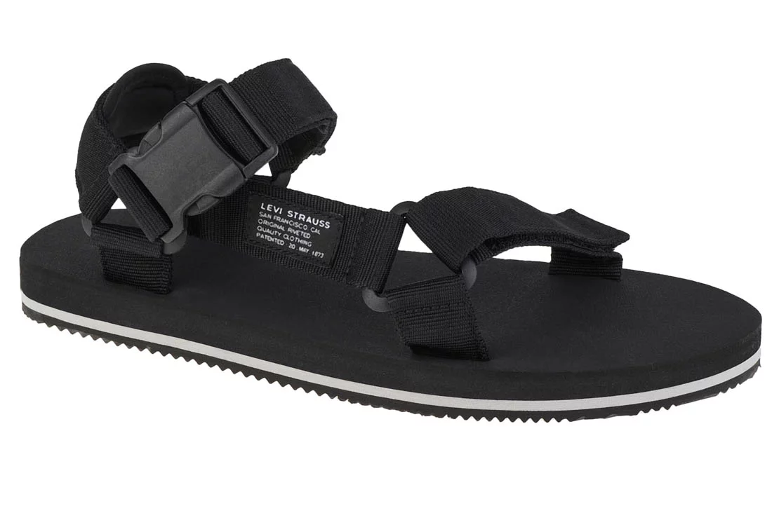 Levi's Tahoe Refresh Sandal 234193-989-559, Męskie, Czarne, sandały, tkanina, rozmiar: 44