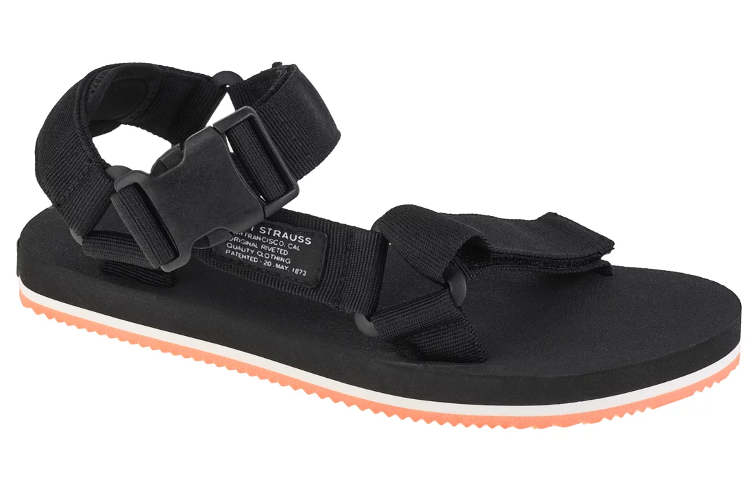 Levi's Tahoe Refresh Sandal 234206-989-59, Damskie, Czarne, sandały, tkanina, rozmiar: 41