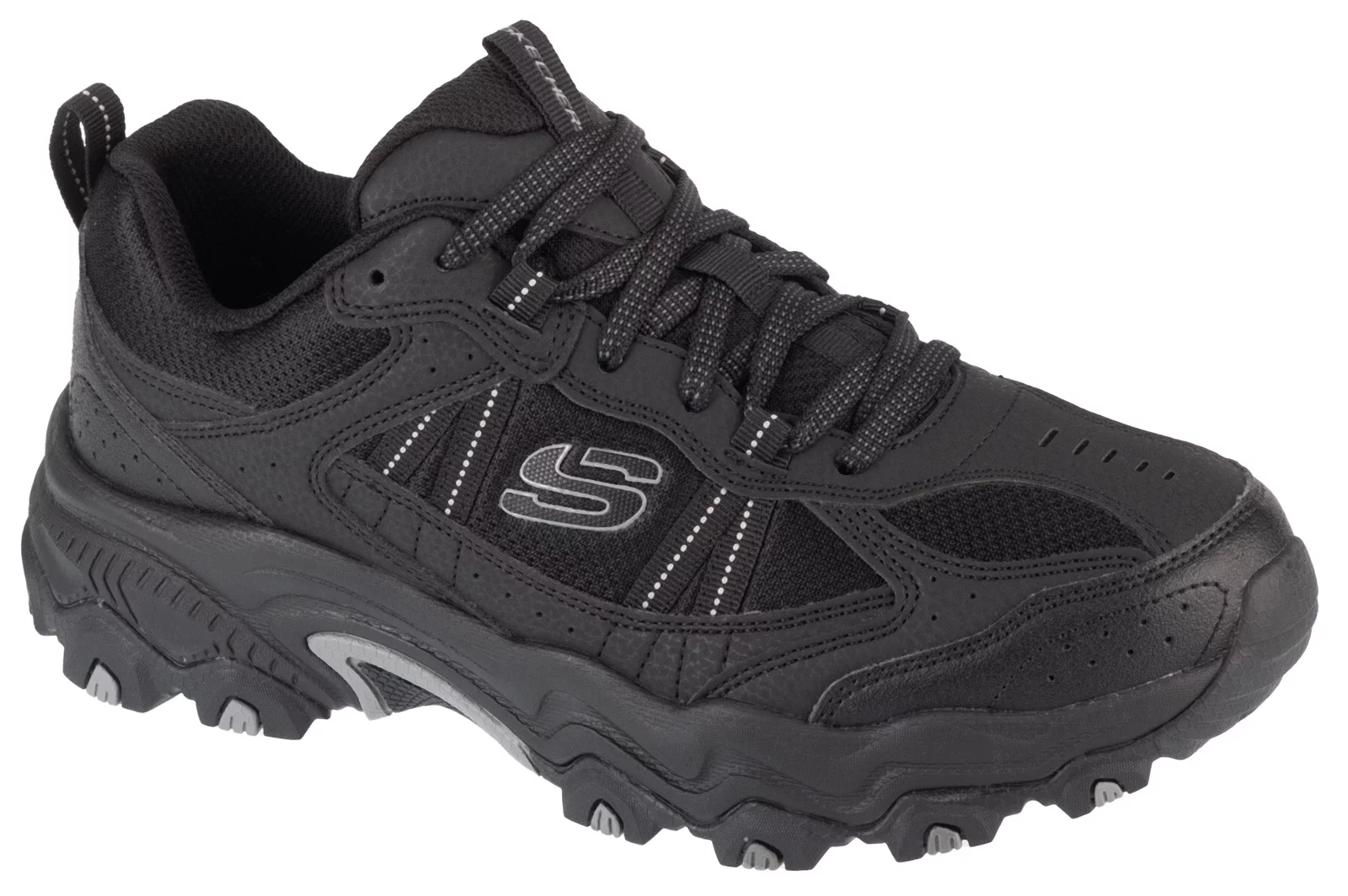 Skechers Stamina AT - Upper Stitch 237527-BBK, Męskie, Czarne, buty sneakers, tkanina, rozmiar: 41