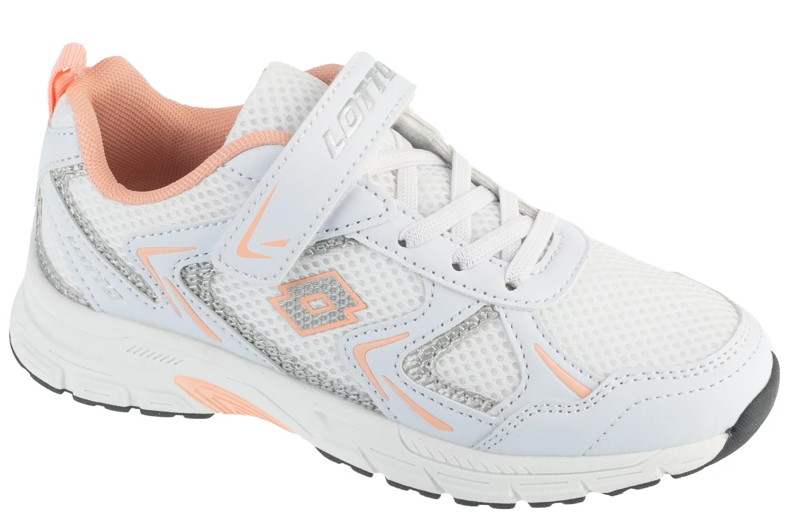 Lotto Kitaura K 2601050K-1041, Dla dzieci, Białe, buty sneakers, tkanina, rozmiar: 25