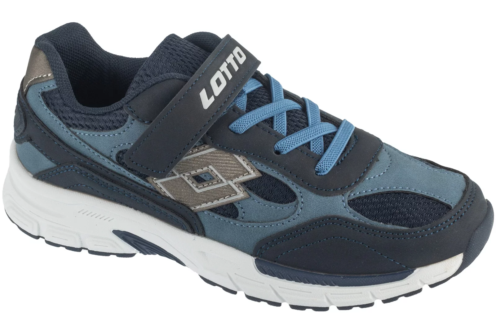 Lotto Flowtiv K 2601280K-5955, Dla dzieci, Granatowe, buty sneakers, tkanina, rozmiar: 30