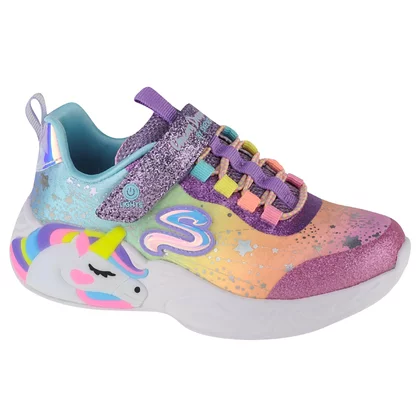 Skechers S-Lights Unicorn Dreams 302311L-PRMT dla dziewczynki buty sneakers, Wielokolorowe 001