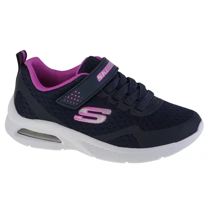 Skechers Microspec Max 302377L-NVY dla dziewczynki buty sneakers, Granatowe 001