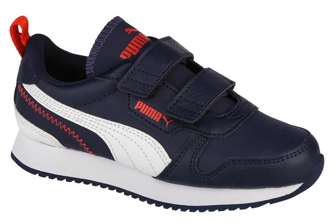 Puma R78 SL V PS 374429-03, Dla chłopca, Granatowe, buty sneakers, skóra syntetyczna, rozmiar: 32