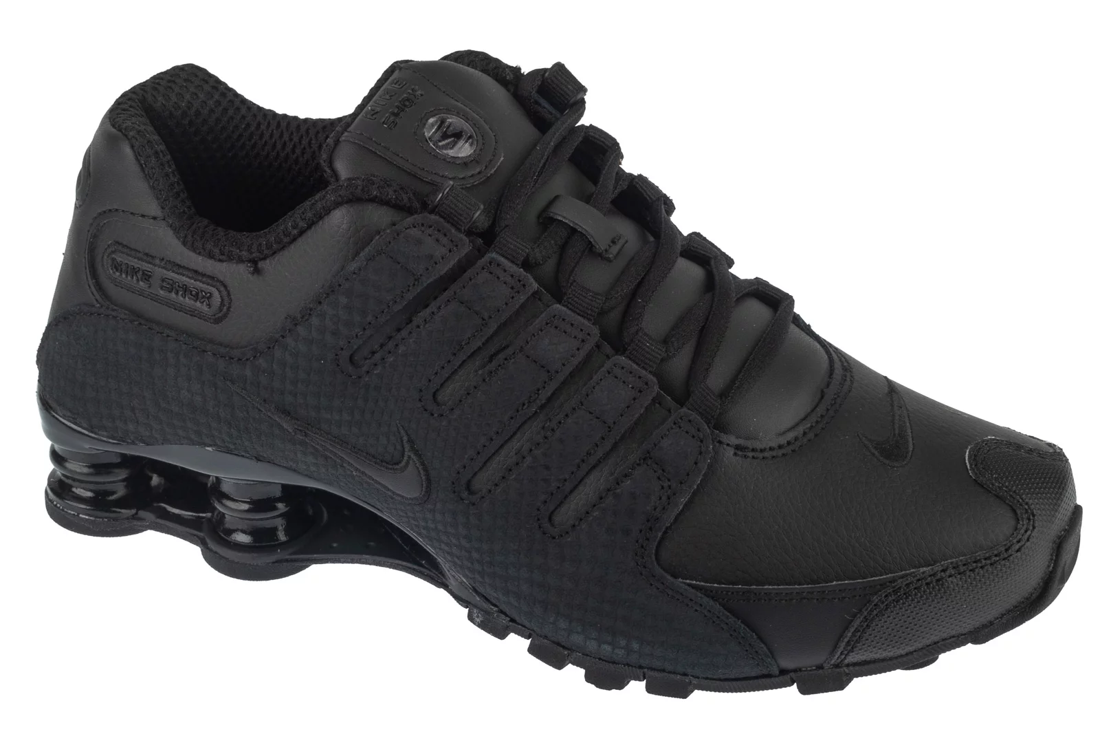Nike Shox NZ 378341-001, Męskie, Czarne, buty sneakers, skóra syntetyczna, rozmiar: 39