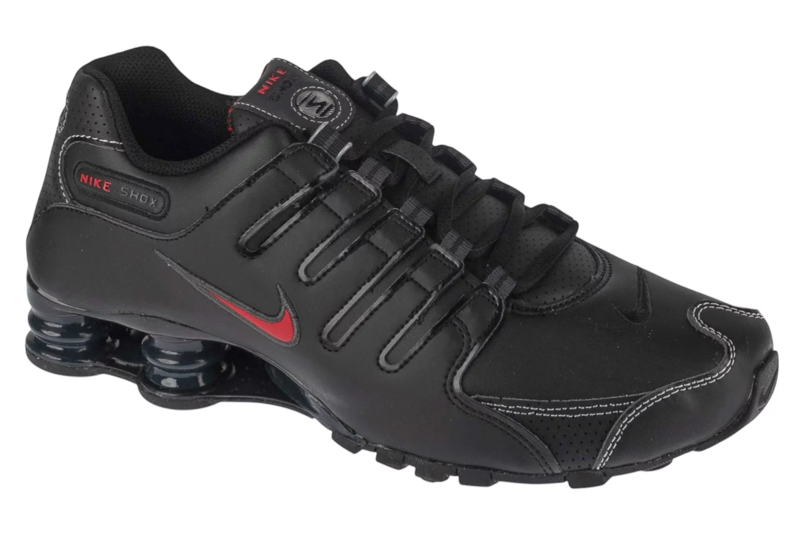 Nike Shox NZ 378341-017, Męskie, Czarne, buty sneakers, skóra syntetyczna, rozmiar: 42,5