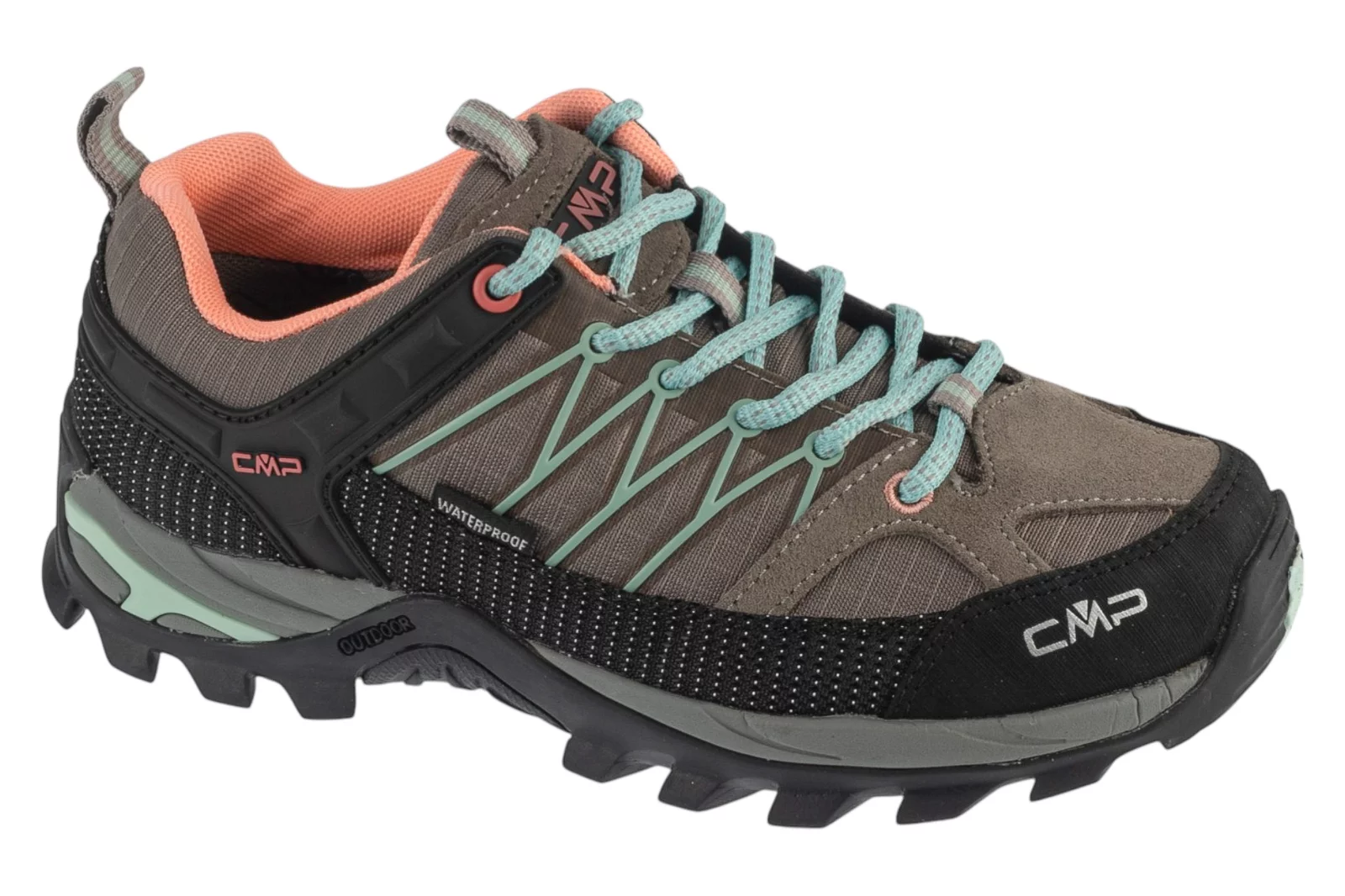 CMP Rigel Low Wmn WP 3Q54456-01PR, Damskie, Szare, buty trekkingowe, tkanina, rozmiar: 37