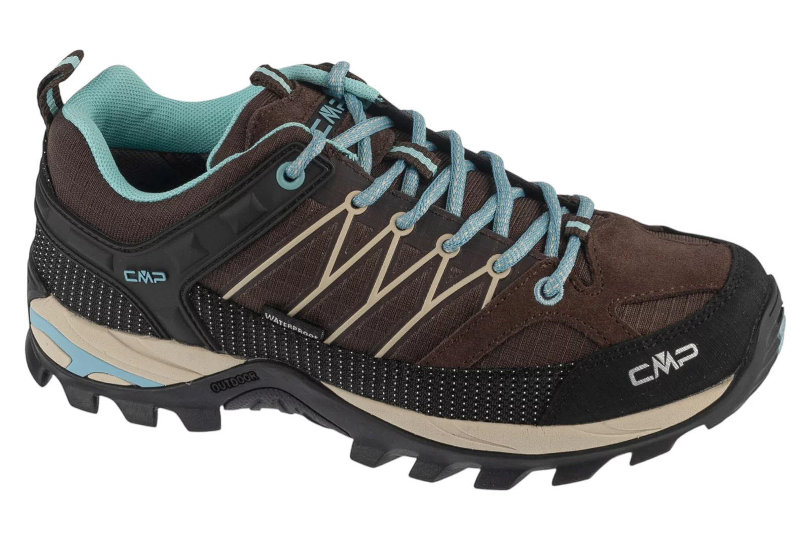 CMP Rigel Low Wmn WP 3Q54456-03QV, Damskie, Brązowe, buty trekkingowe, tkanina, rozmiar: 37